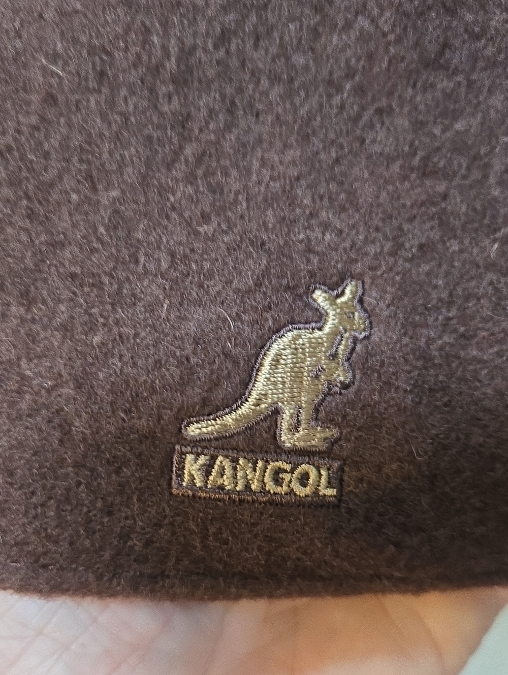 Kangol "The Wool 504" 100% Pure New Wool Brown Cap - Picture 2 of 7